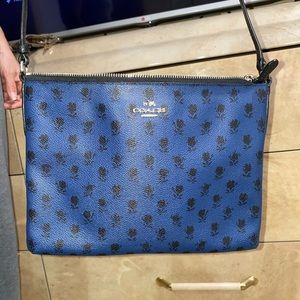 blue coach bag